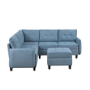  Homelegance Garren 9557BUE*6SCOT 6 pc Sectional with Storage and Ottoman IMAGE 2