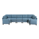 Homelegance Garren 9557BUE*7SC 7 pc Sectional with Storage IMAGE 2