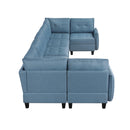  Homelegance Garren 9557BUE*7SC 7 pc Sectional with Storage IMAGE 3