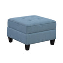  Homelegance Garren 9557BUE*7SCOT 7 pc Sectional with Storage and Ottoman IMAGE 15