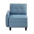  Homelegance Garren 9557BUE*7SCOT 7 pc Sectional with Storage and Ottoman IMAGE 2