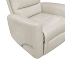  Manufacturer Color_Beige -- Homelegance Dimitri Swivel Glider Leather Look Recliner IMAGE 10
