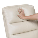 Manufacturer Color_Beige -- Homelegance Dimitri Swivel Glider Leather Look Recliner IMAGE 11