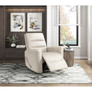  Manufacturer Color_Beige -- Homelegance Dimitri Swivel Glider Leather Look Recliner IMAGE 13