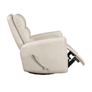  Manufacturer Color_Beige -- Homelegance Dimitri Swivel Glider Leather Look Recliner IMAGE 8