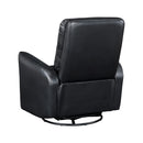  Manufacturer Color_Black -- Dimitri 9570BLK-1SW Swivel Glider Reclining Chair IMAGE 4