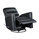  Manufacturer Color_Black -- Dimitri 9570BLK-1SW Swivel Glider Reclining Chair IMAGE 7