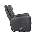  Manufacturer Color_Grey -- Dimitri 9570GRY-1SW Swivel Glider Reclining Chair IMAGE 3