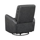  Manufacturer Color_Grey -- Dimitri 9570GRY-1SW Swivel Glider Reclining Chair IMAGE 4