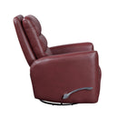  Manufacturer Color_Red -- Dimitri 9570RED-1SW Swivel Glider Reclining Chair IMAGE 3