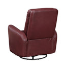  Manufacturer Color_Red -- Dimitri 9570RED-1SW Swivel Glider Reclining Chair IMAGE 4