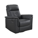  Manufacturer Color_Black -- 9620BLK-1 Swivel Glider Reclining Chair IMAGE 2