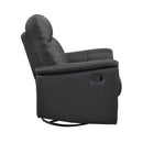 Manufacturer Color_Black -- 9620BLK-1 Swivel Glider Reclining Chair IMAGE 3