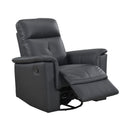  Manufacturer Color_Black -- 9620BLK-1 Swivel Glider Reclining Chair IMAGE 6