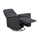  Manufacturer Color_Black -- 9620BLK-1 Swivel Glider Reclining Chair IMAGE 7