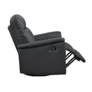  Manufacturer Color_Black -- 9620BLK-1 Swivel Glider Reclining Chair IMAGE 8