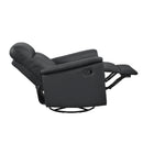  Manufacturer Color_Black -- 9620BLK-1 Swivel Glider Reclining Chair IMAGE 9