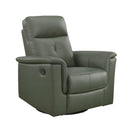  Manufacturer Color_Green -- 9620GRN-1 Swivel Glider Reclining Chair IMAGE 2