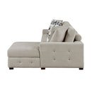  Manufacturer Color_Taupe -- Raife 9624TP*22LRC 2 pc Sectional with Right Chaise IMAGE 4