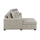  Manufacturer Color_Taupe -- Raife 9624TP*2LC2R 2 pc Sectional with Left Chaise IMAGE 3