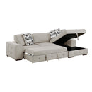  Manufacturer Color_Taupe -- Raife 9624TP*32LRC 3 pc Sectional with Right Chaise and Ottoman IMAGE 10