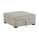  Manufacturer Color_Taupe -- Raife 9624TP*32LRC 3 pc Sectional with Right Chaise and Ottoman IMAGE 11