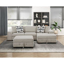  Manufacturer Color_Taupe -- Raife 9624TP*32LRC 3 pc Sectional with Right Chaise and Ottoman IMAGE 15