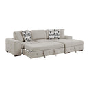  Manufacturer Color_Taupe -- Raife 9624TP*32LRC 3 pc Sectional with Right Chaise and Ottoman IMAGE 9