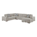  Manufacturer Color_Taupe -- Raife 9624TP*42LRC 4 pc Sectional with Right Chaise IMAGE 1