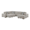  Manufacturer Color_Taupe -- Raife 9624TP*42LRC 4 pc Sectional with Right Chaise IMAGE 7