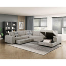  Manufacturer Color_Taupe -- Raife 9624TP*42LRC 4 pc Sectional with Right Chaise IMAGE 9