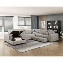  Manufacturer Color_Taupe -- Raife 9624TP*42RLC 4 pc Sectional with Left Chaise IMAGE 9