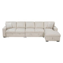  Homelegance Pompano 9630BE*32LRC Sectional with Right Chaise, Pull-out Bed, Hidden Storages and Shelves, Charging Ports IMAGE 2