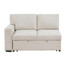  Homelegance Pompano 9630BE*32LRC Sectional with Right Chaise, Pull-out Bed, Hidden Storages and Shelves, Charging Ports IMAGE 6