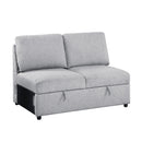  Homelegance Pompano 9630GY*32LRC Sectional with Right Chaise, Pull-out Bed, Hidden Storages and Shelves, Charging Ports IMAGE 11