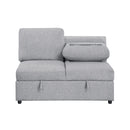  Homelegance Pompano 9630GY*32LRC Sectional with Right Chaise, Pull-out Bed, Hidden Storages and Shelves, Charging Ports IMAGE 12