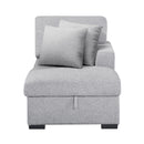  Homelegance Pompano 9630GY*32LRC Sectional with Right Chaise, Pull-out Bed, Hidden Storages and Shelves, Charging Ports IMAGE 17