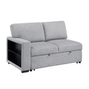  Homelegance Pompano 9630GY*32LRC Sectional with Right Chaise, Pull-out Bed, Hidden Storages and Shelves, Charging Ports IMAGE 7