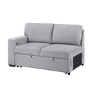  Homelegance Pompano 9630GY*32LRC Sectional with Right Chaise, Pull-out Bed, Hidden Storages and Shelves, Charging Ports IMAGE 8