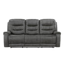  Manufacturer Color_Dark Grey -- Oberon 9634DGY-3 Double Reclining Sofa IMAGE 1