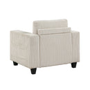  Manufacturer Color_Beige -- Homelegance Walterboro Stationary Fabric Chair IMAGE 3
