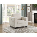  Manufacturer Color_Beige -- Homelegance Walterboro Stationary Fabric Chair IMAGE 5