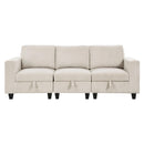  Manufacturer Color_Beige -- Homelegance Walterboro Stationary Fabric Sofa IMAGE 1