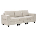  Manufacturer Color_Beige -- Homelegance Walterboro Stationary Fabric Sofa IMAGE 2