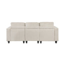  Manufacturer Color_Beige -- Homelegance Walterboro Stationary Fabric Sofa IMAGE 3