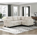  Manufacturer Color_Beige -- Homelegance Walterboro Fabric 4 pc Sectional IMAGE 14