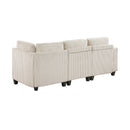  Manufacturer Color_Beige -- Homelegance Walterboro Fabric 4 pc Sectional IMAGE 2