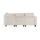  Manufacturer Color_Beige -- Homelegance Walterboro Fabric 4 pc Sectional IMAGE 4
