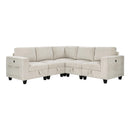 Manufacturer Color_Beige -- Homelegance Walterboro Fabric 5 pc Sectional IMAGE 1