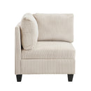  Manufacturer Color_Beige -- Homelegance Walterboro Fabric 6 pc Sectional IMAGE 11